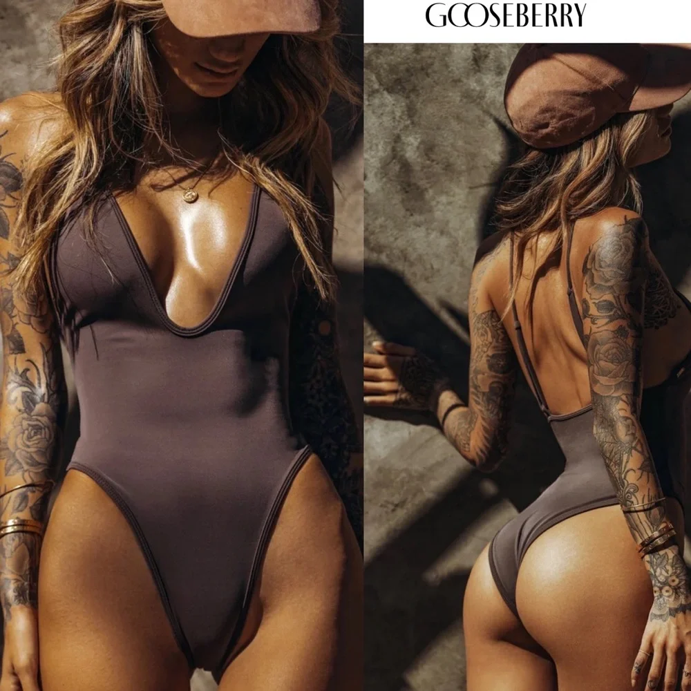 Gooseberry Swim So Chic One Piece Cacao - Picture 1 of 2